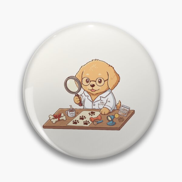 Item preview, Cute Forensic Scientist Puppy | Detective Dog Art | Puppy Dreams Big Series designed and sold by The Real Life Symphony.