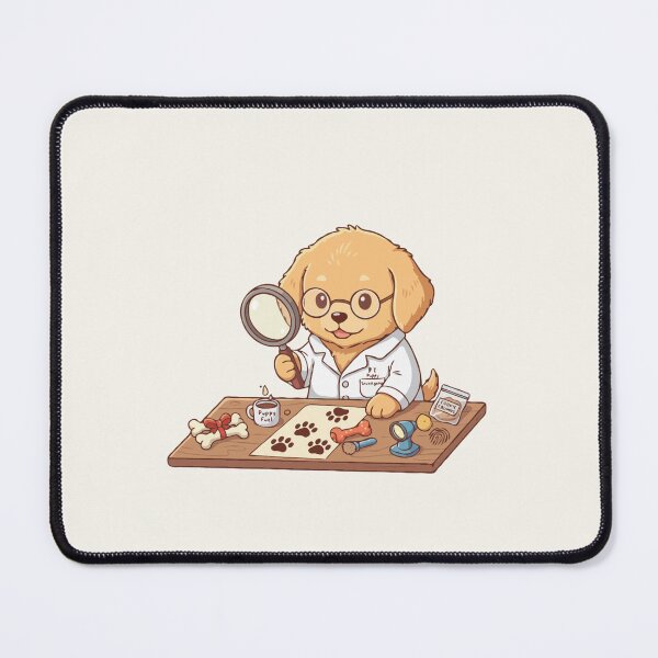 Item preview, Cute Forensic Scientist Puppy | Detective Dog Art | Puppy Dreams Big Series designed and sold by The Real Life Symphony.