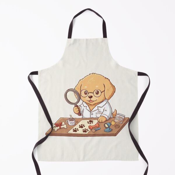 Item preview, Cute Forensic Scientist Puppy | Detective Dog Art | Puppy Dreams Big Series designed and sold by The Real Life Symphony.