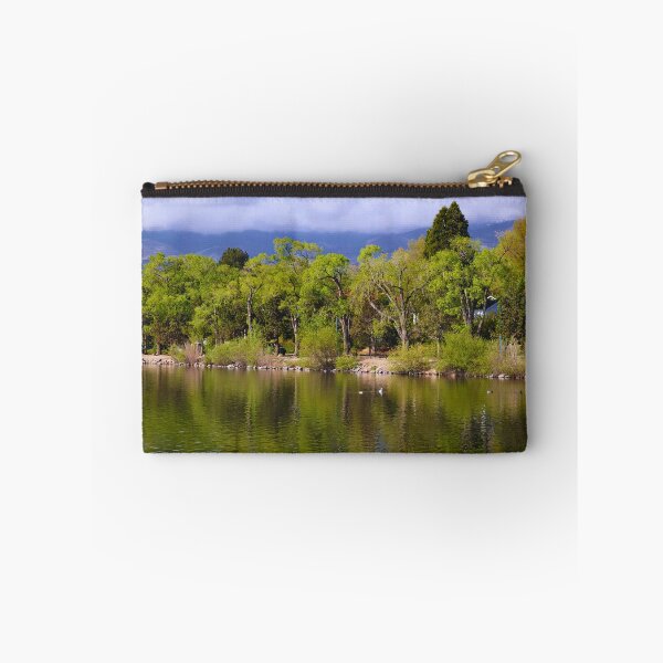 Item preview, Serene Lakeside Trees and Mountains designed and sold by Phakade's Photos.