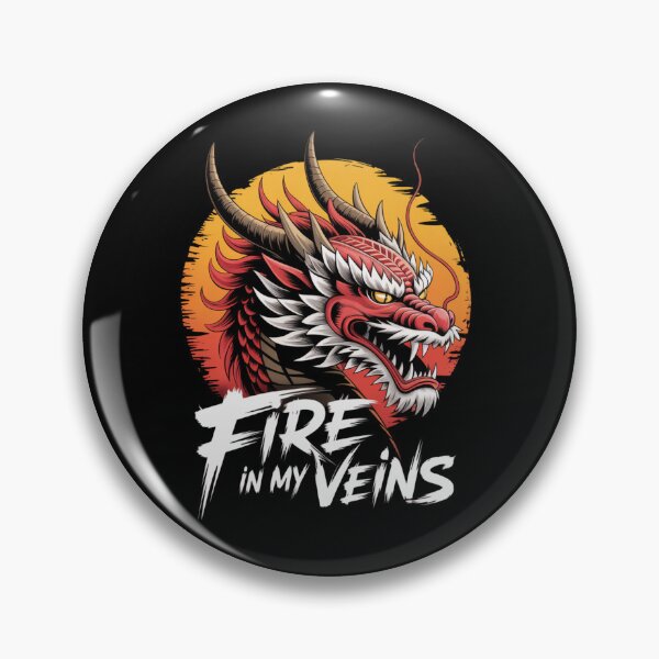 Item preview, Fire in my Veins Dragon Art  designed and sold by KiciKi.