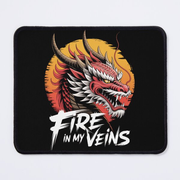 Item preview, Fire in my Veins Dragon Art  designed and sold by KiciKi.