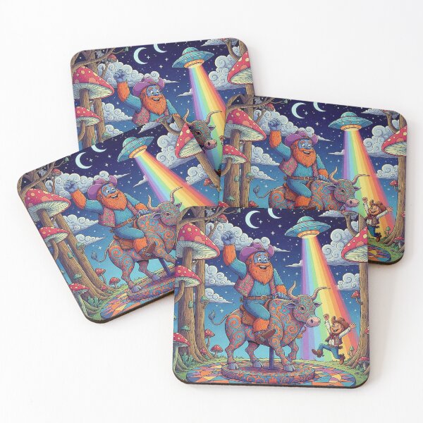 Item preview, Steve McYeti and Bullitt Conquer the Cosmic Bull designed and sold by Art's Diner.