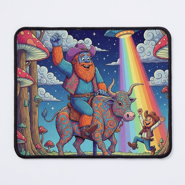 Item preview, Steve McYeti and Bullitt Conquer the Cosmic Bull designed and sold by Art's Diner.