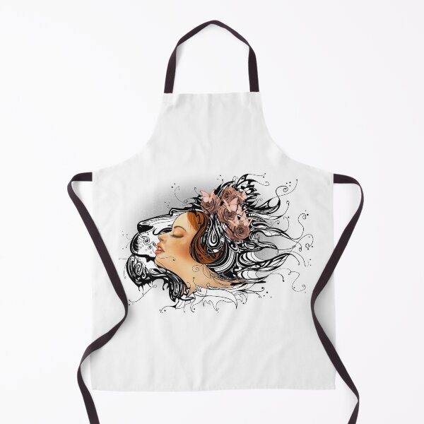 Item preview, Female and animal portrait designed and sold by FlorenceBretécherArt.