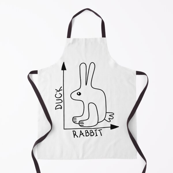 Item preview, Funny Nerdy Duck Rabbit Graph Optical Illusion Math Teacher Black Text designed and sold by MathWare MathClips.