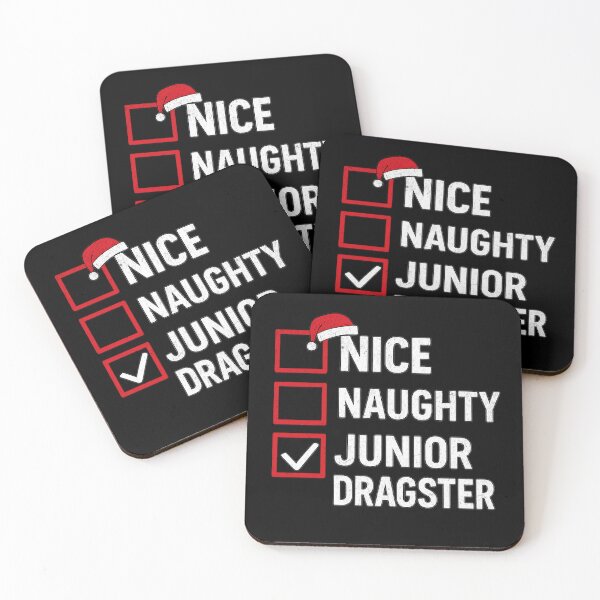 Item preview, Nice Naughty Junior Dragster – Funny Christmas Drag Racing Checklist designed and sold by CarantinedChaos.