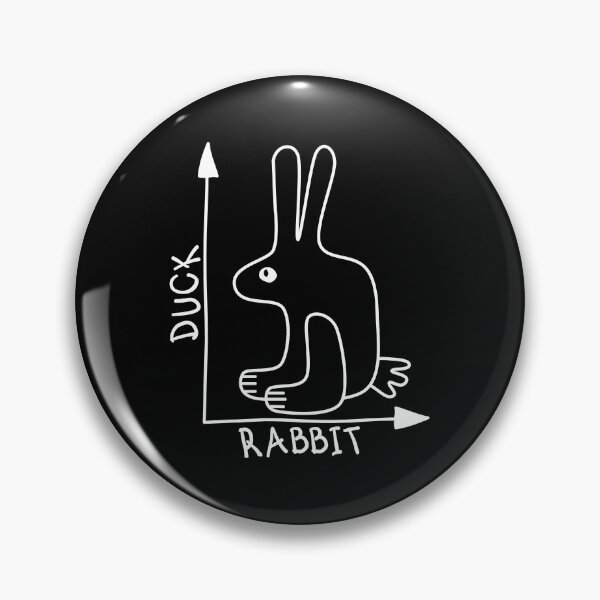 Item preview, Funny Nerdy Duck Rabbit Graph Optical Illusion Math Teacher White Text designed and sold by MathWare MathClips.