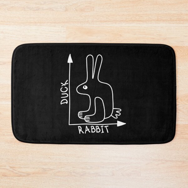 Item preview, Funny Nerdy Duck Rabbit Graph Optical Illusion Math Teacher White Text designed and sold by MathWare MathClips.