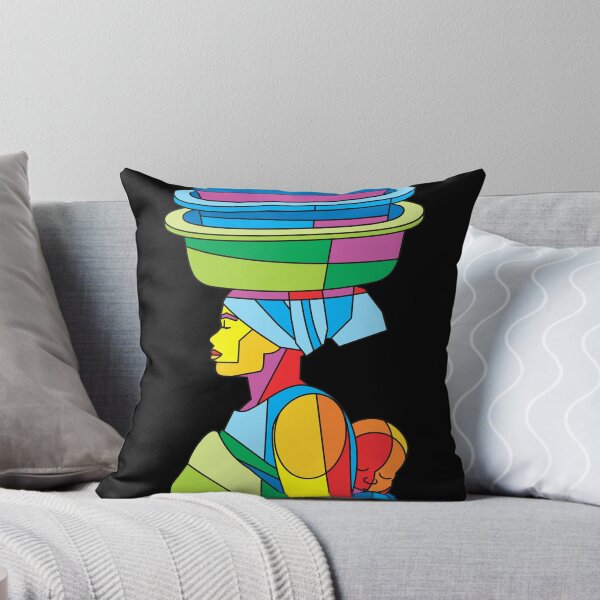 Item preview, Woman Carrying Baby on Her Back And Load On Her Head designed and sold by Hardcore-Nerd.