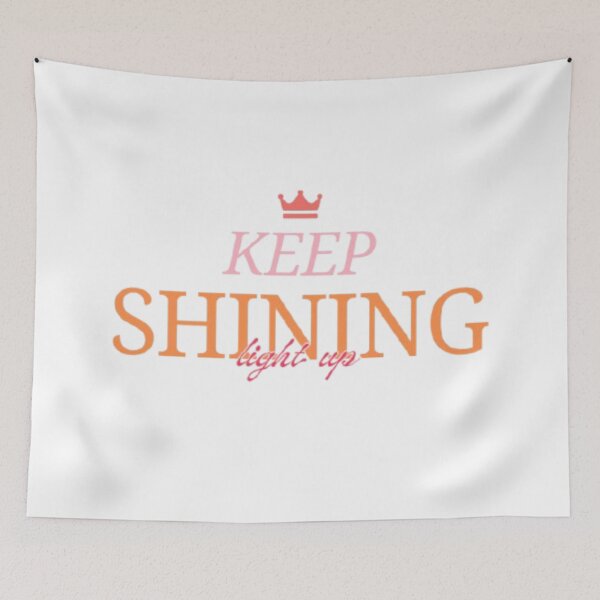 Item preview, Keep Shining Motivational Typography Design designed and sold by ByAurafy.