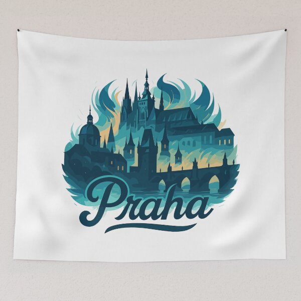 Item preview, Prague Praha capital Czech Republic maritime gift designed and sold by Pineapple-Tree.
