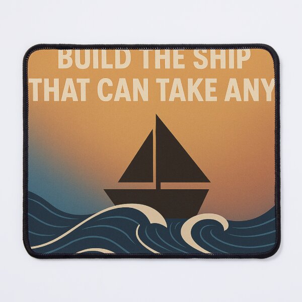 Item preview, Build the Ship – Motivational Minimalist Poster | LunaPrint Series designed and sold by LunaPoster.