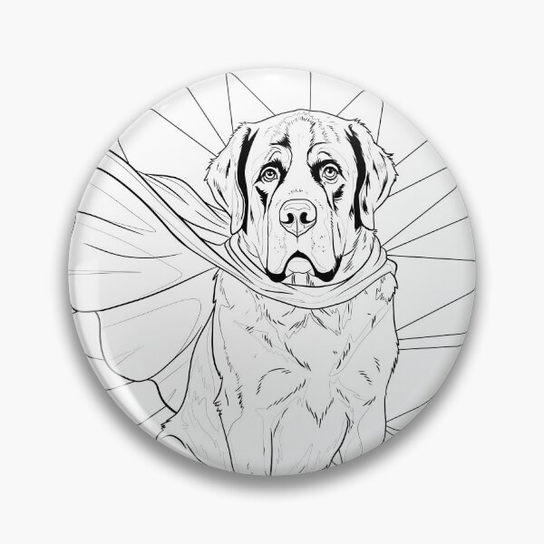 Item preview, Superdog St. Bernard designed and sold by WildLakePatterns.
