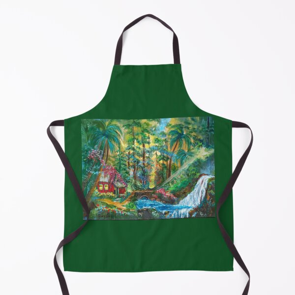 Item preview, Red Hawaiian Hut and Waterfalls designed and sold by jennyleeandjim.