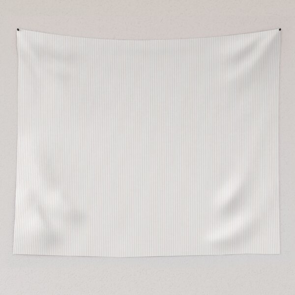 Item preview, Thin Stripes - Keepsake - light tan white designed and sold by Stephanie Fiona Design.