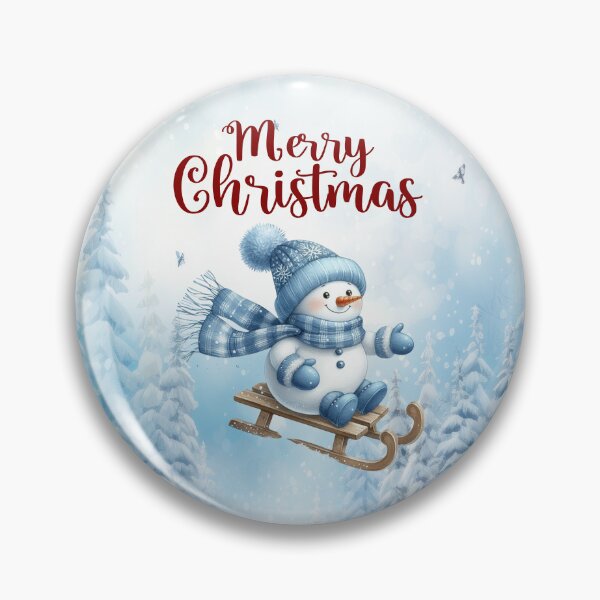 Item preview, Magical Snowman Sledding – Merry Christmas Winter Design designed and sold by MysticOzzy.