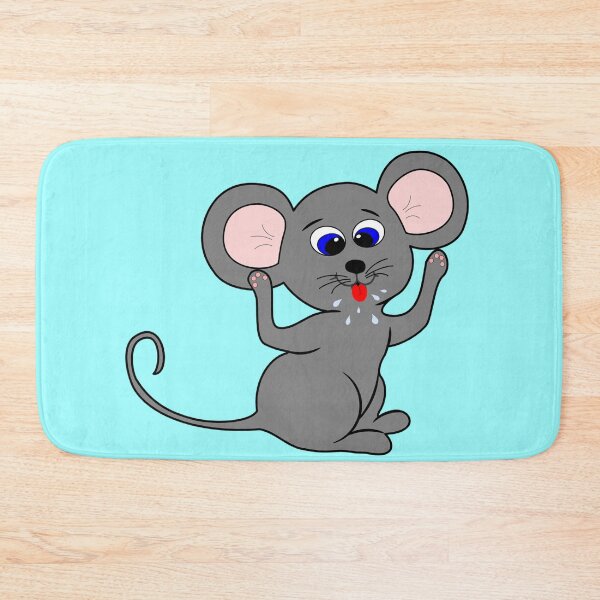 Item preview, Grey cartoon mouse sticking out it's tongue. designed and sold by claireseyeview.
