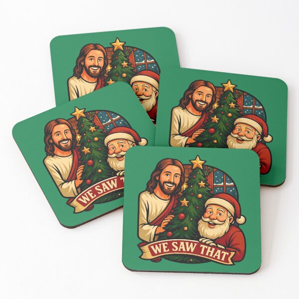 Item preview, We Saw That Jesus Santa Claus Christmas Tree designed and sold by plushism.