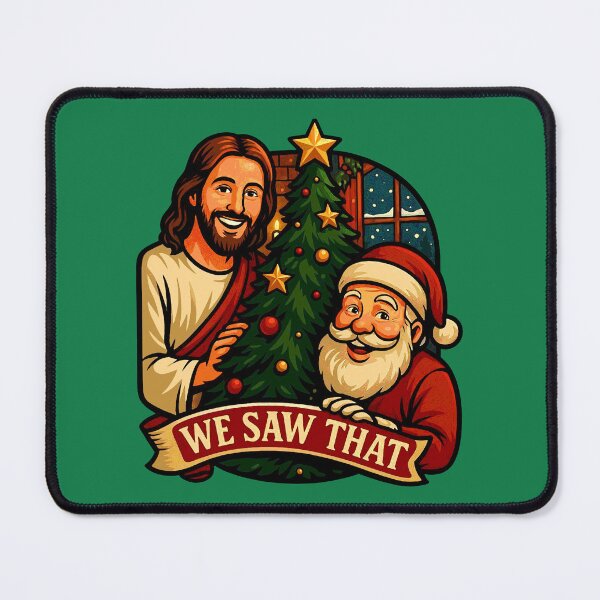 Item preview, We Saw That Jesus Santa Claus Christmas Tree designed and sold by plushism.