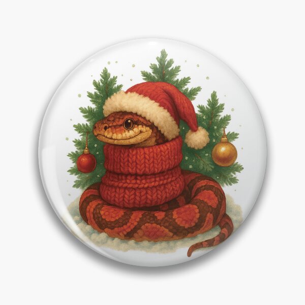 Artikelvorschau, Niedliche Weihnachtsschlange mit Weihnachtsmannmütze entworfen und verkauft von Fam19.
