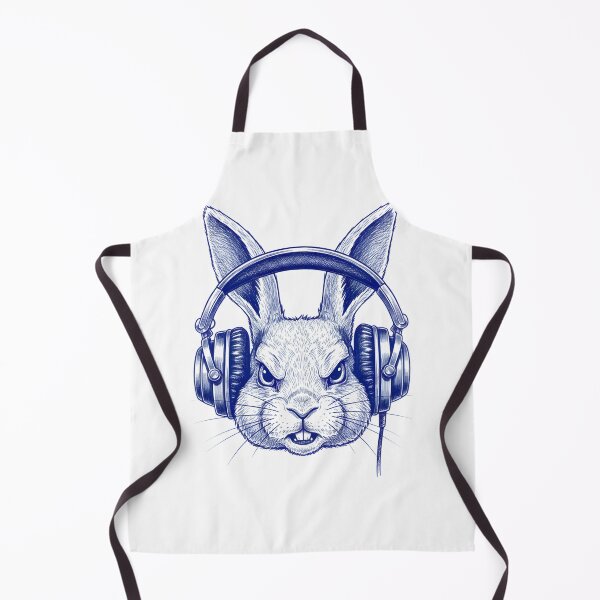 Item preview, RABBIT WITH HEADPHONES DRAWING designed and sold by infinitearte.