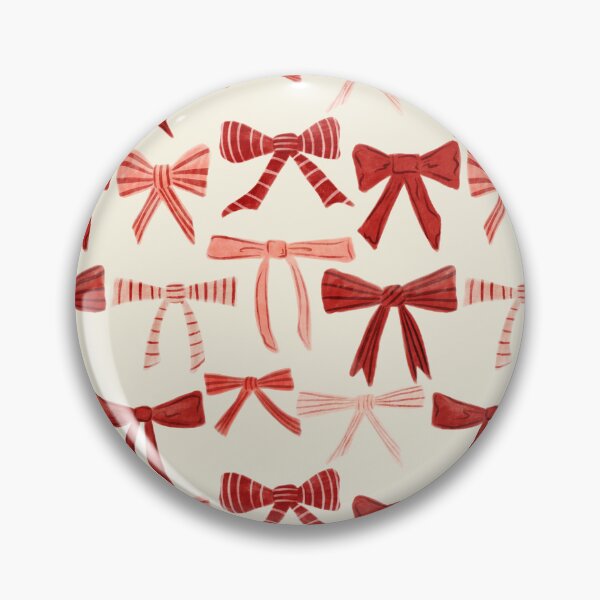 Item preview, Cute hand drawn watercolor pink and red bows designed and sold by SJAPhoto.