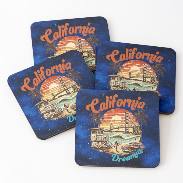 Item preview, Moonlit California Surf – Golden Gate Dreams designed and sold by MysticOzzy.