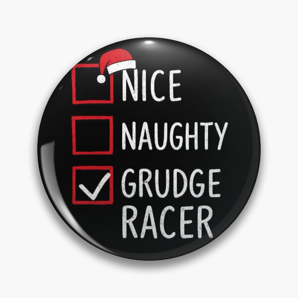 Item preview, Nice Naughty Grudge Racer – Funny Christmas Drag Racing Checklist designed and sold by CarantinedChaos.