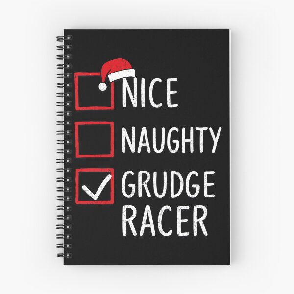 Item preview, Nice Naughty Grudge Racer – Funny Christmas Drag Racing Checklist designed and sold by CarantinedChaos.