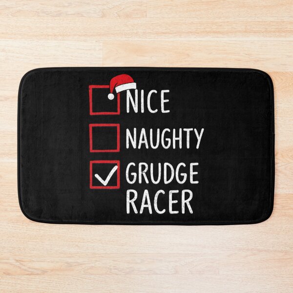 Item preview, Nice Naughty Grudge Racer – Funny Christmas Drag Racing Checklist designed and sold by CarantinedChaos.