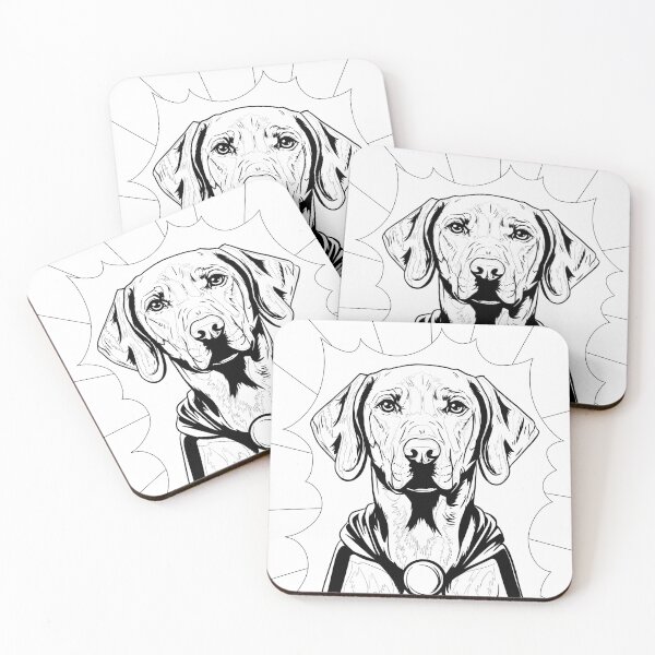 Item preview, Superdog Hungarian Vizsla designed and sold by WildLakePatterns.