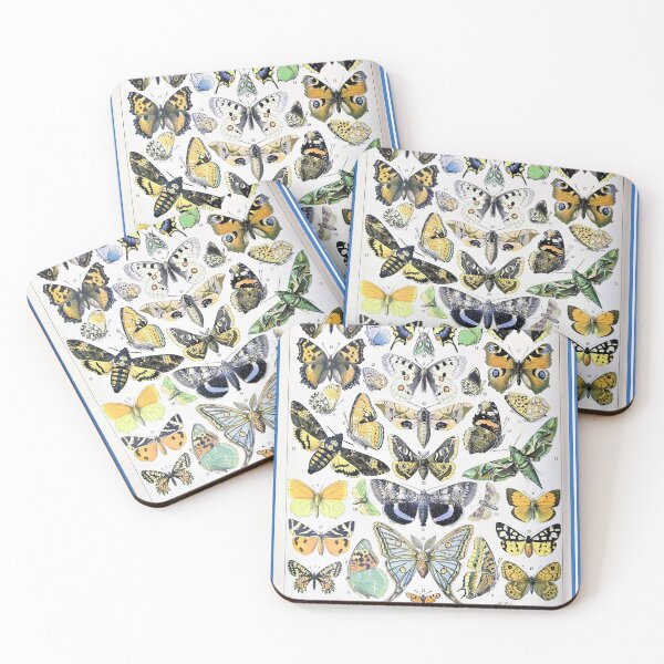 Item preview, Butterflies displaying brightly coloured patterned wings  designed and sold by claireseyeview.