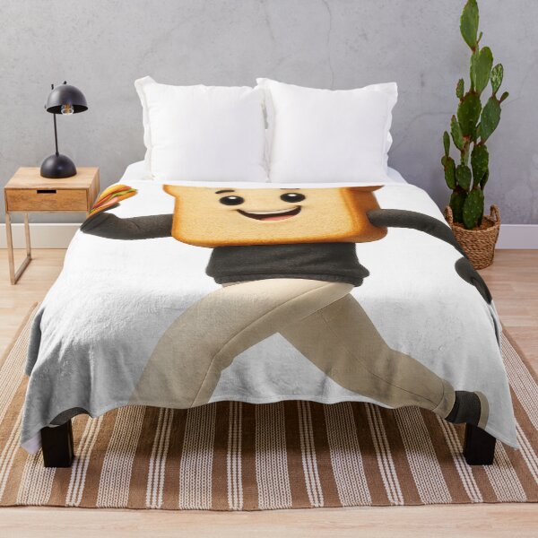 Item preview, 3D Sandwich Guy Throw | Funny Food Character Design designed and sold by LatestDesign95.