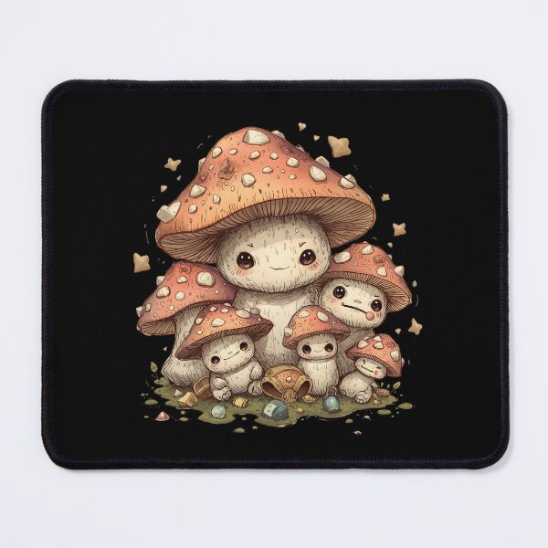 Item preview, Adorable familia de setas – Arte caprichoso y kawaii de setas designed and sold by TestudoDesign.