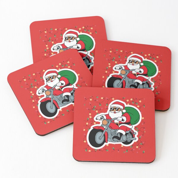 Item preview, Moto Santa Is Coming designed and sold by FanFest.