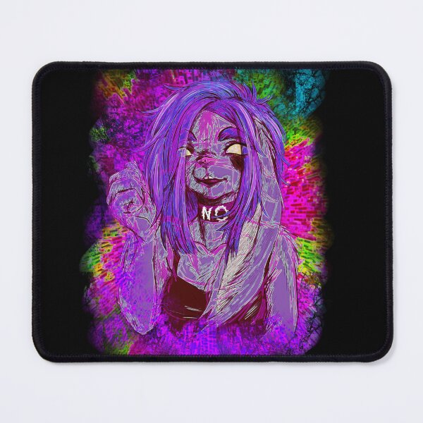Item preview, Eyestrain Glitchart Goth Furry Rabbit Girl In A Colors Explosion designed and sold by GrotsqMachine.