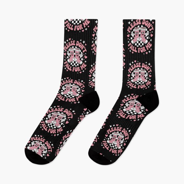 Item preview, Please Don't Fall For Me | Cute Socks Design for Valentine designed and sold by Gogetgiggles.