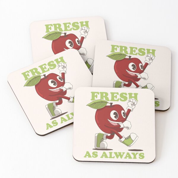 Item preview, Fresh As Always – Energetic Apple Character designed and sold by CoFiShowStore.