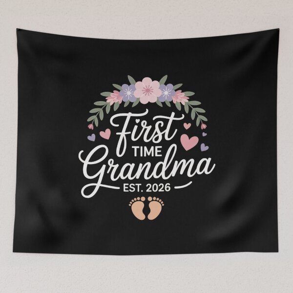 Item preview, First Time Grandma | New Grandma Announcement Est. 2026 designed and sold by Gogetgiggles.