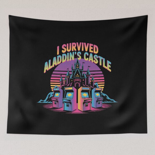 Item preview, I Survived Aladdin's Castle Vintage Sunset Design designed and sold by Peter Stawicki.