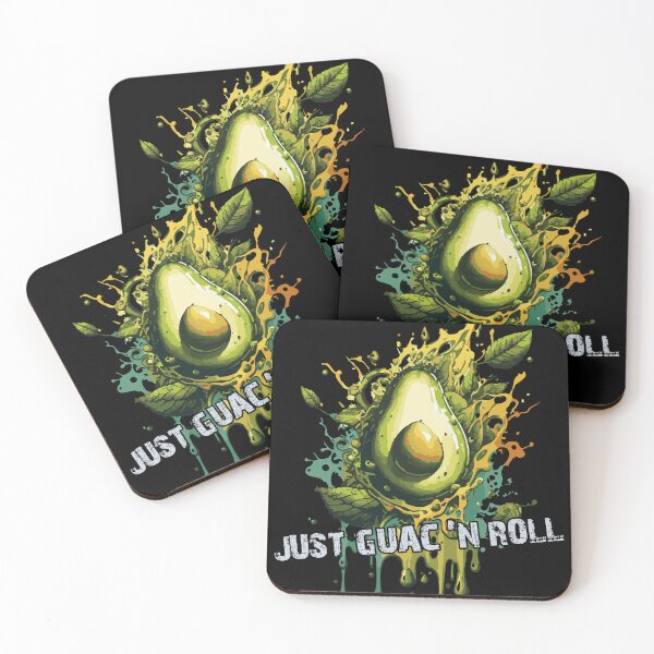 Item preview, Just Guac'n Roll – Avocado Splash Art designed and sold by drizzd.