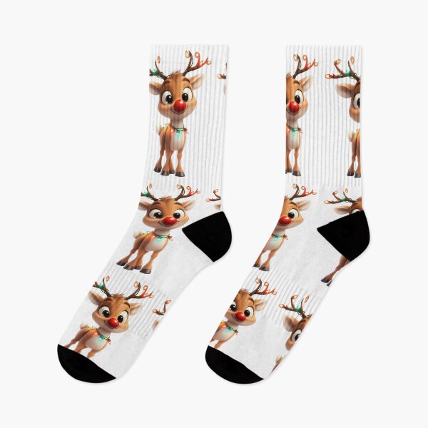 Item preview, Cute Christmas Reindeer and Lights designed and sold by TeeBaybyRyan.