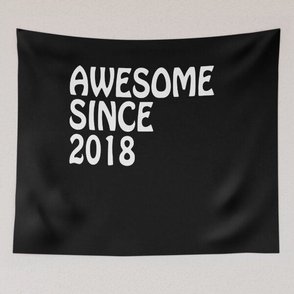 Item preview, Awesome Since 2018 Tee Birthday Gift Shirt designed and sold by shoppzee.