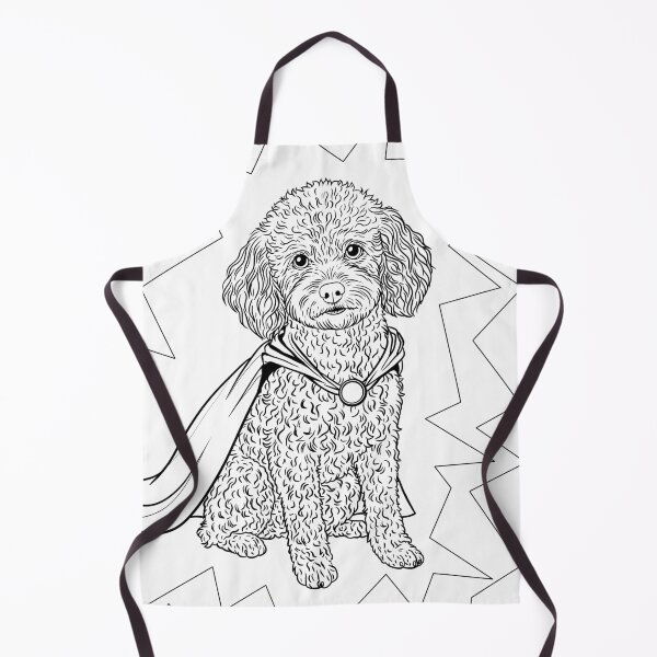 Item preview, Superdog Toy Poodle designed and sold by WildLakePatterns.