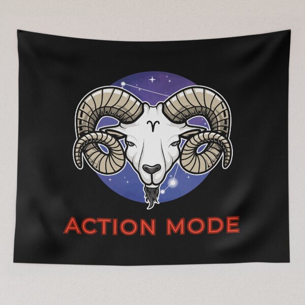 Item preview, ction Mode – Aries Zodiac Design designed and sold by FLOOVOStudio.