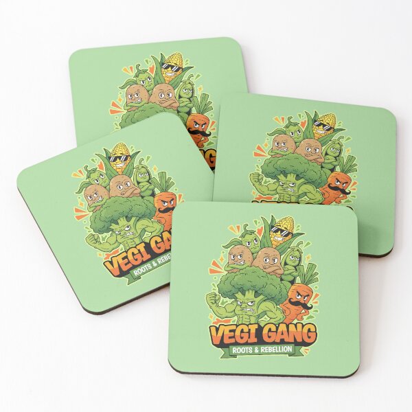 Item preview, Vegi Gang Roots & Rebellion - Angry Muscle Vegetables Cartoon designed and sold by AwesomeBeyondLimits.