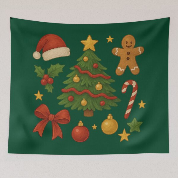 Item preview, Festive Christmas Tree Gingerbread Holiday designed and sold by ArtComixHaven.