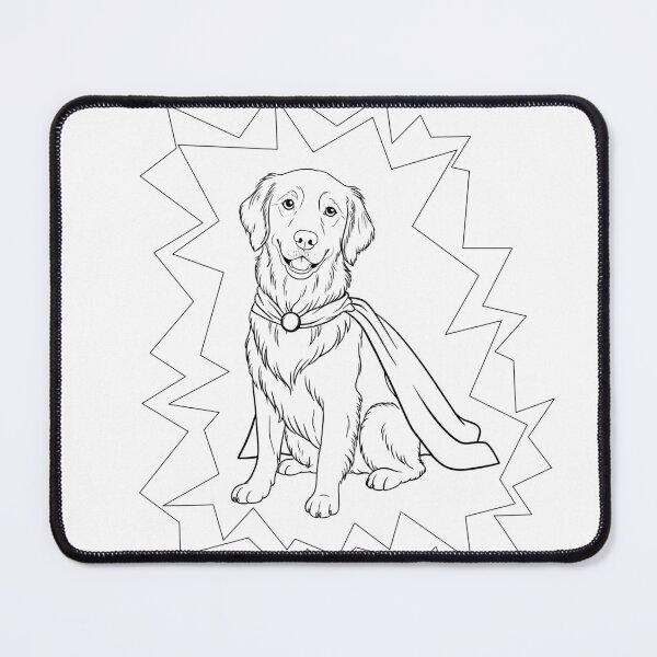 Item preview, Superdog Golden Retriever designed and sold by WildLakePatterns.