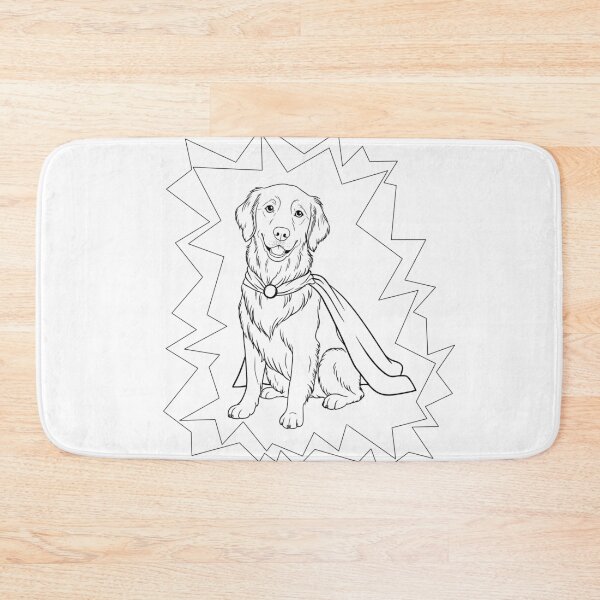 Item preview, Superdog Golden Retriever  designed and sold by WildLakePatterns.